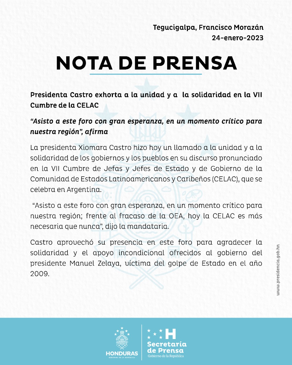 Instituto de Acceso a la Información Pública otorga reconocimiento de excelencia a Casa Presidencial